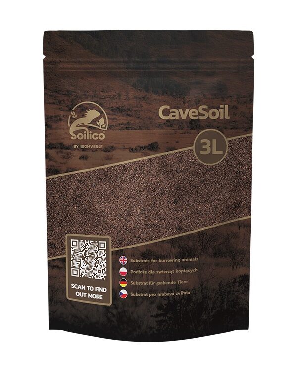 Soilico CaveSoil – naturalne podłoże do kopania i nor 3L