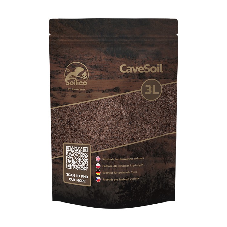 Soilico CaveSoil – naturalne podłoże do kopania i nor 3L
