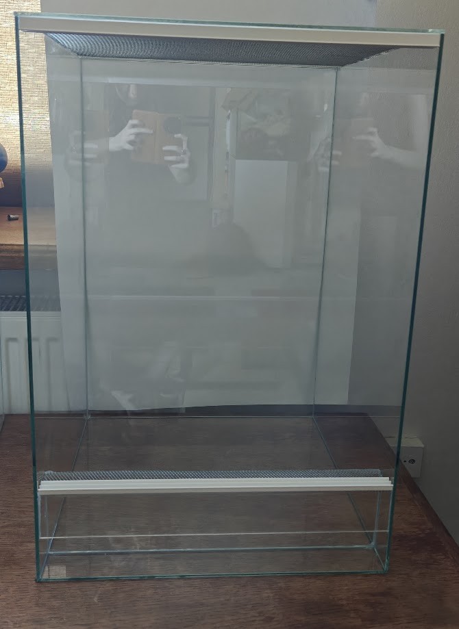 Terrarium szklane pionowe 40x40x60cm