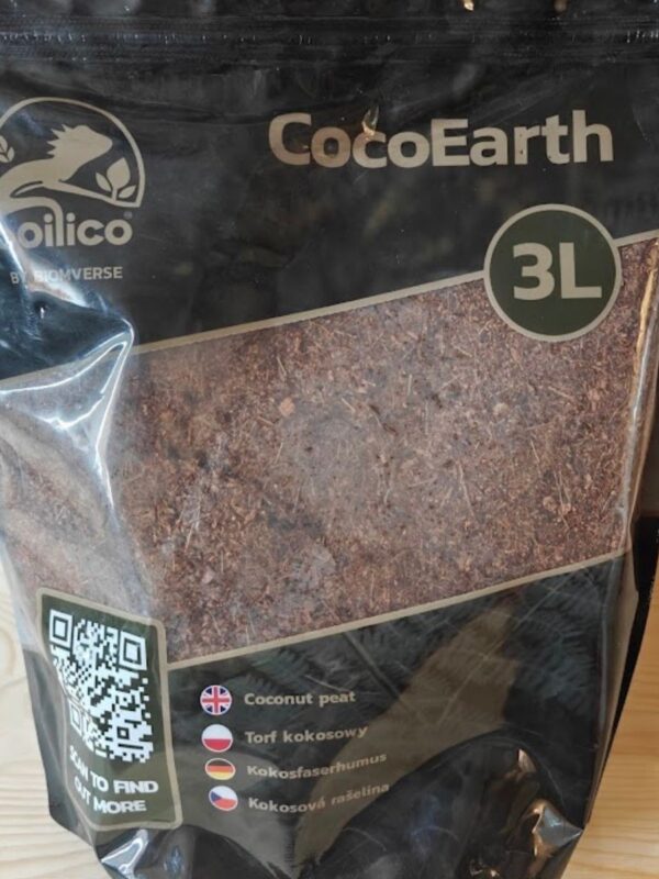 Soilico CocoEarth – Naturalny torf kokosowy do terrarium (3L)