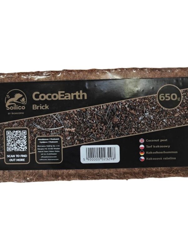 Soilico CocoEarth Brick – Torf kokosowy w brykiecie 650g