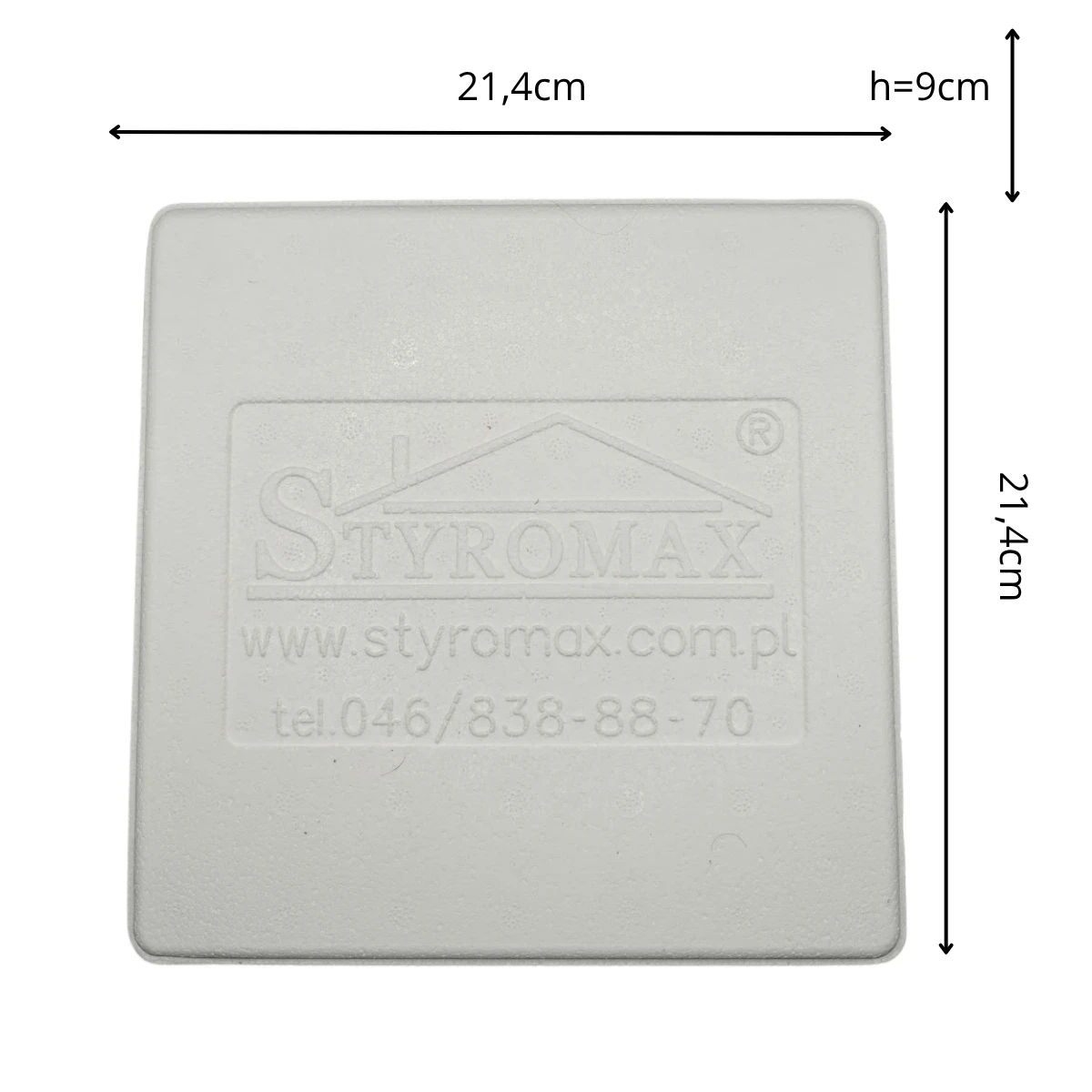 Styrobox 21x21x9 cm – Pudełko Termiczne