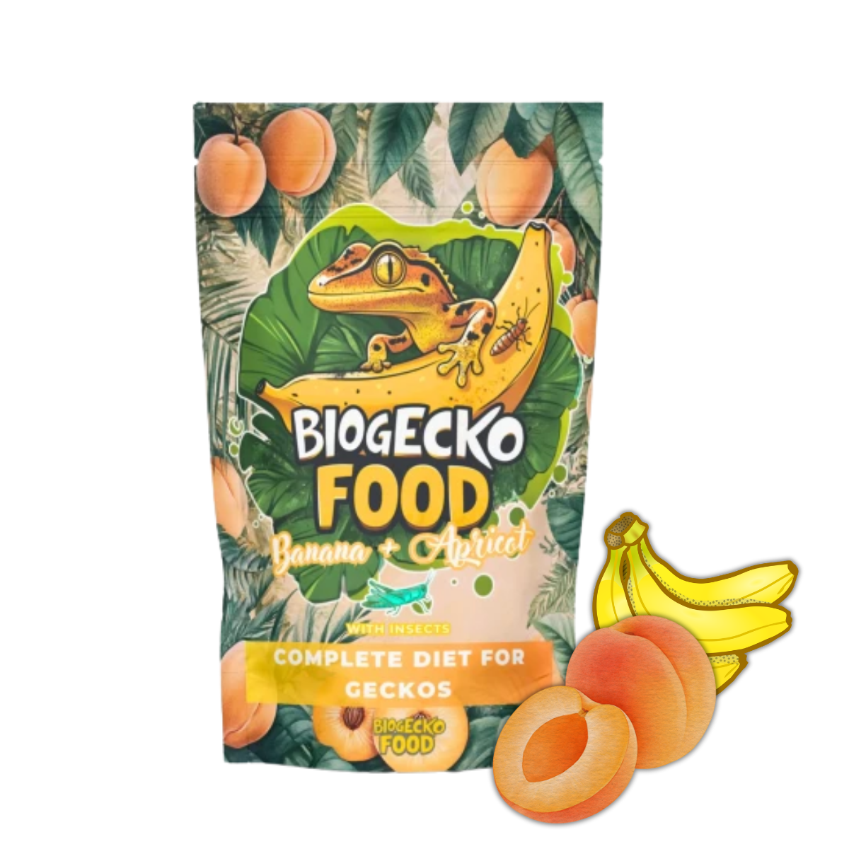 BioGecko Food Banan & Morela (Apricot) – papka dla gekonów
