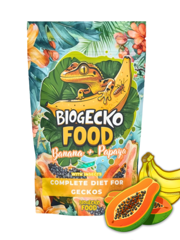 BioGecko Food Banan & Papaja (Papaya) – papka dla gekonów