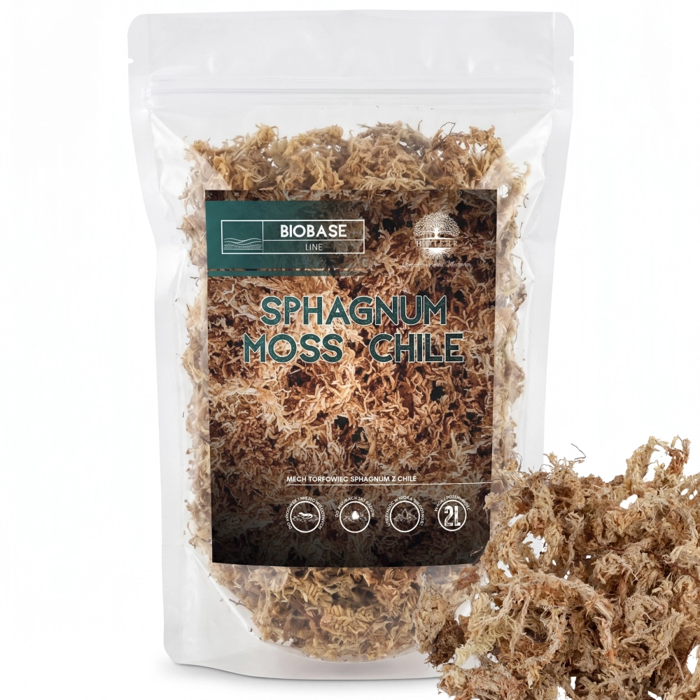 Mech torfowiec sphagnum chilijski 2 l – BioBase Sphagnum Moss Chile
