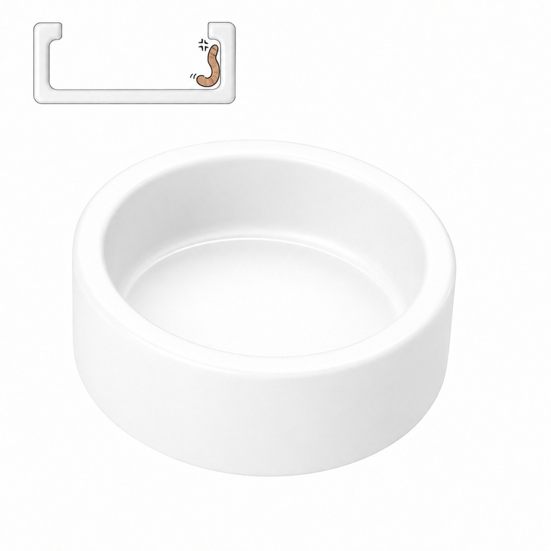Exo Planet Miska ceramiczna antyucieczkowa – S, M, L, czarna lub biała